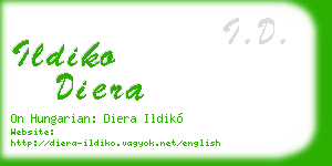 ildiko diera business card